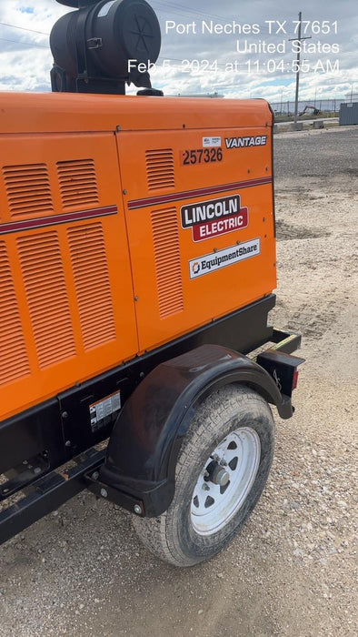 2022 Lincoln Electric Vantage 549X Crosslink Technology, Trailer Mounted, ES Decals, T3