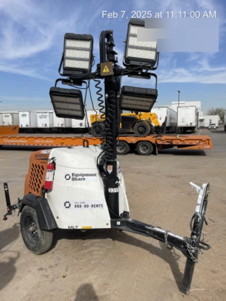 2023 Generac MLT2 Diesel, Flex Switch 120V Input, Powerzone Controller, (4) 320W LED Lights, 4kW Generator, 39.9 Gal Fuel Tank, 2" Ball, T3