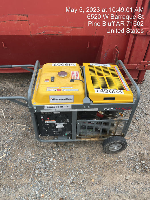 2020 Wacker Neuson GPS9700A GENERATOR,EPA,CSA,WHEEL KIT