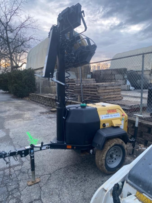 2022 Allmand NLV3GR (4) LED Light Fixture 350W, 23' Vertical Mast, 3kW Prime, Towable, ES Decals, T3