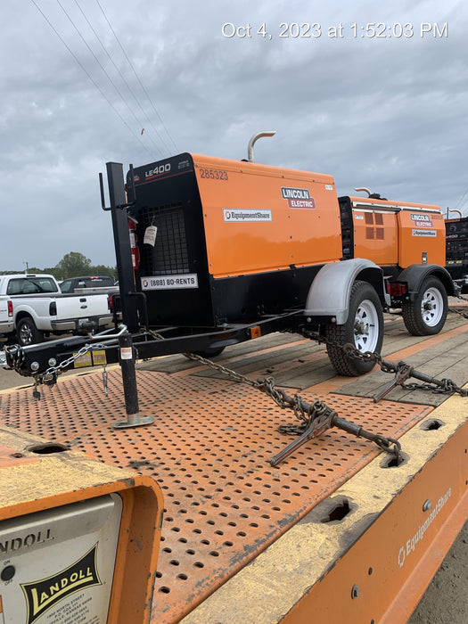 2022 Lincoln Electric LE400 Kubota V1505, Trlr, Cable Rack, Light Kit, ES Decals, T3