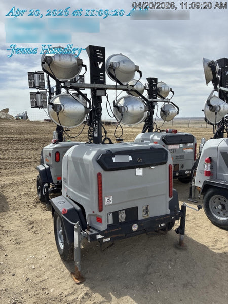 2018 Wacker Neuson LTV6K-MH Wacker Neuson LTV6K Mobile Light Tower w/Fuel Level Sensor Installed
