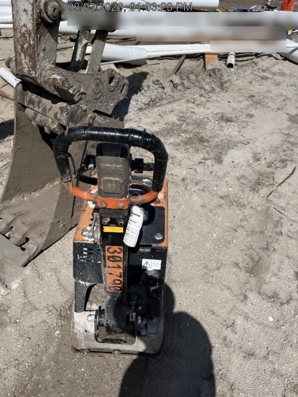 2023 Multiquip MVH158 Honda GX200, 17" Plate, Gas