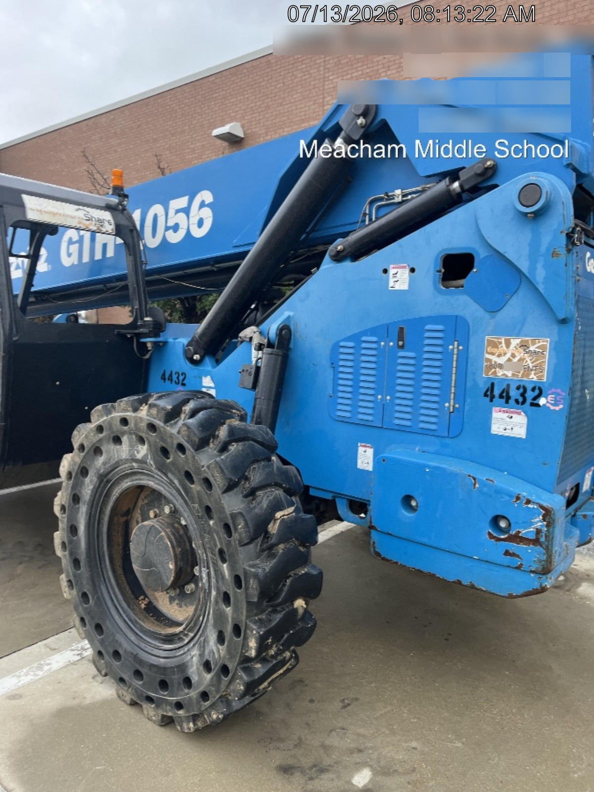 2017 Genie GTH-1056 Genie GTH1056, Solid Tires, 60" carriage, Light Kit, Open ROPS