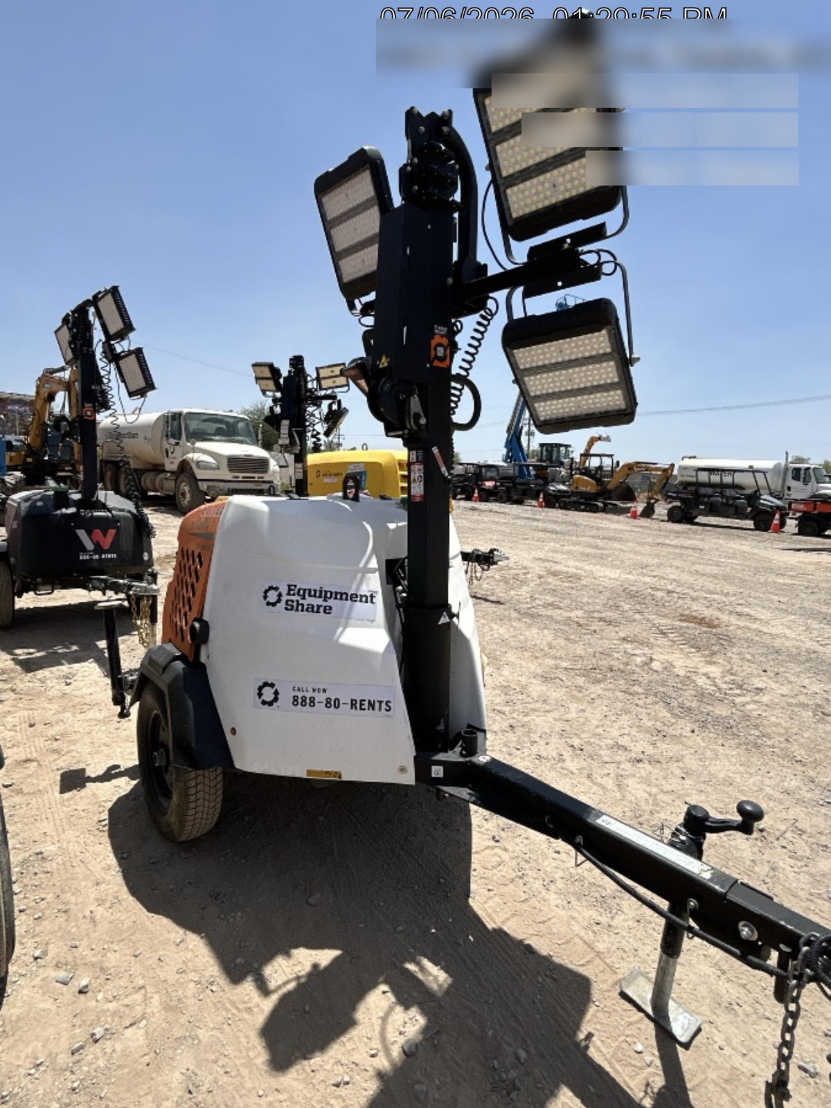2025 Generac MLTS-4 Diesel, Mitsubishi L2E, 7.1 hp @1800 rpm, Flex Switch 120V Input, Powerzone Controller, (4) 320W LED Lights, 4kW Generator, 39.9 Gal Fuel Tank, 2" Ball, ES Decals