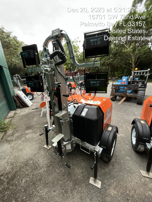 2023 Wanco WLTT-4MM4K Diesel, Deep Sea Controller, Shore Power Plug, Auto Start, (4) 350W LED Floodlights, 4kW Generator, 60 Gal Fuel Tank, 2" Ball, T3