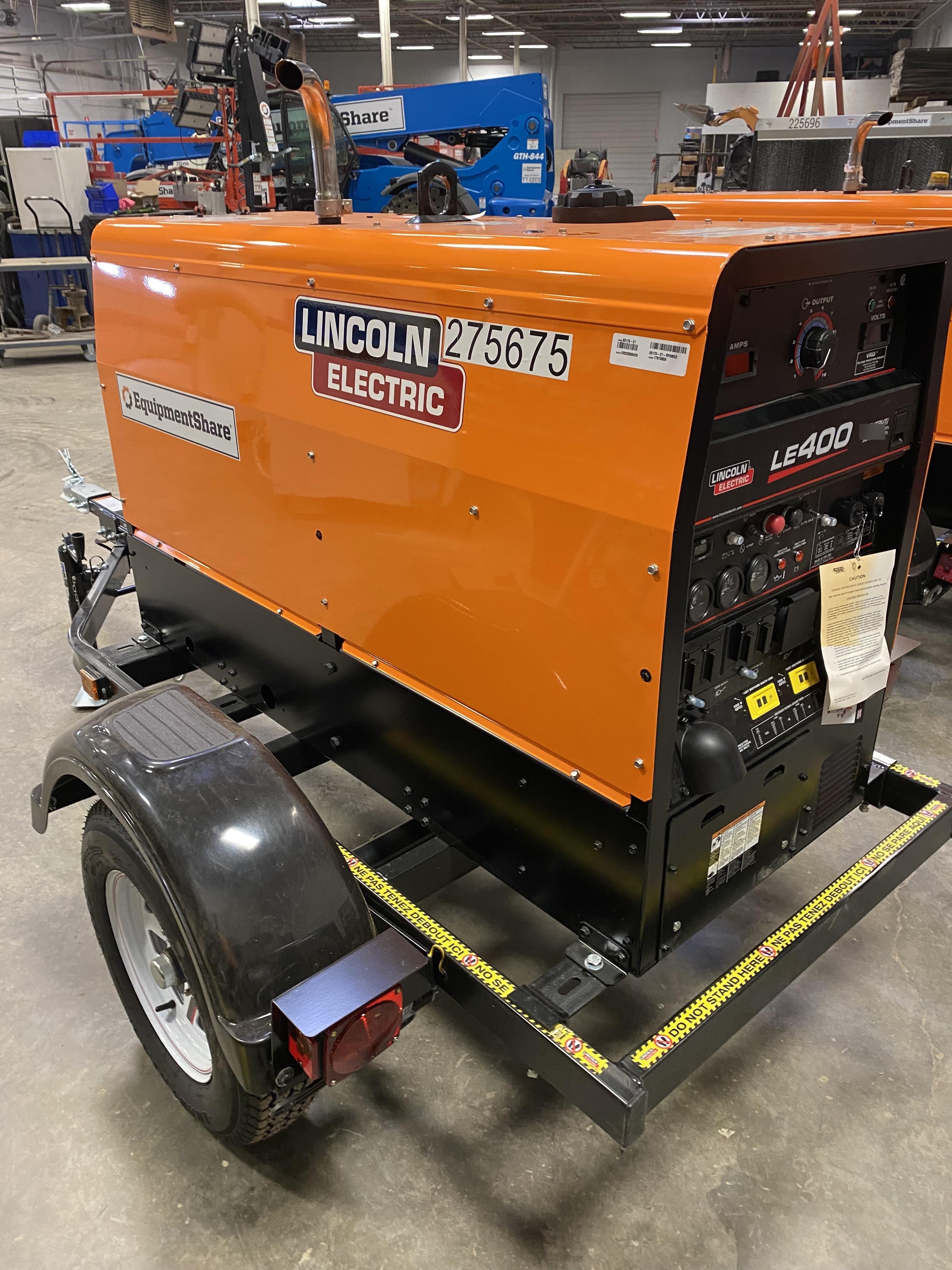 2022 Lincoln Electric LE400 Kubota V1505, Trlr, Cable Rack, Light Kit, ES Decals, T3