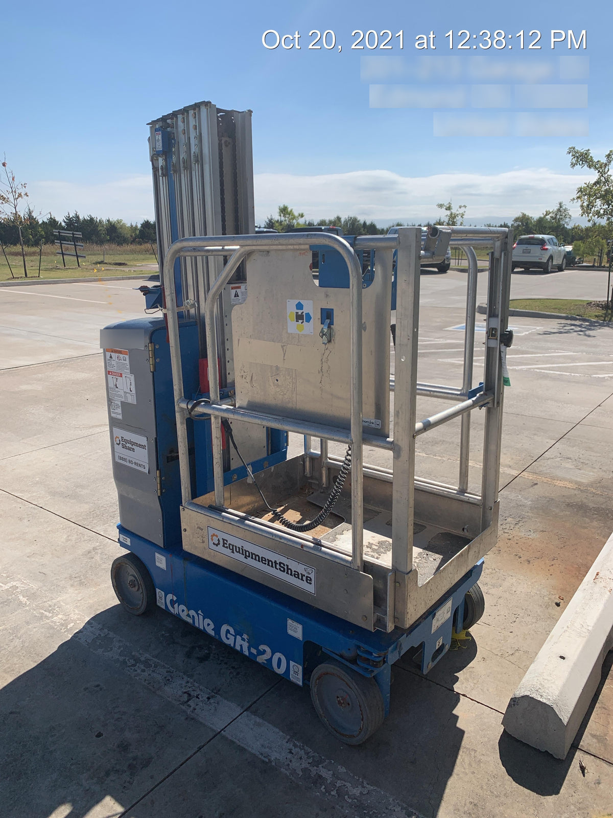 2019 GENIE GR-20