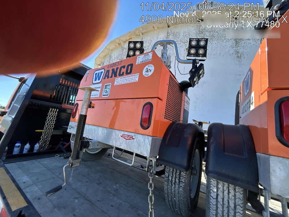 2024 Wanco WLTT-4MM4K Diesel, Deep Sea Controller, Shore Power Plug, Auto Start, (4) 350W LED Floodlights, 4kW Generator, 60 Gal Fuel Tank, 2" Ball, T3