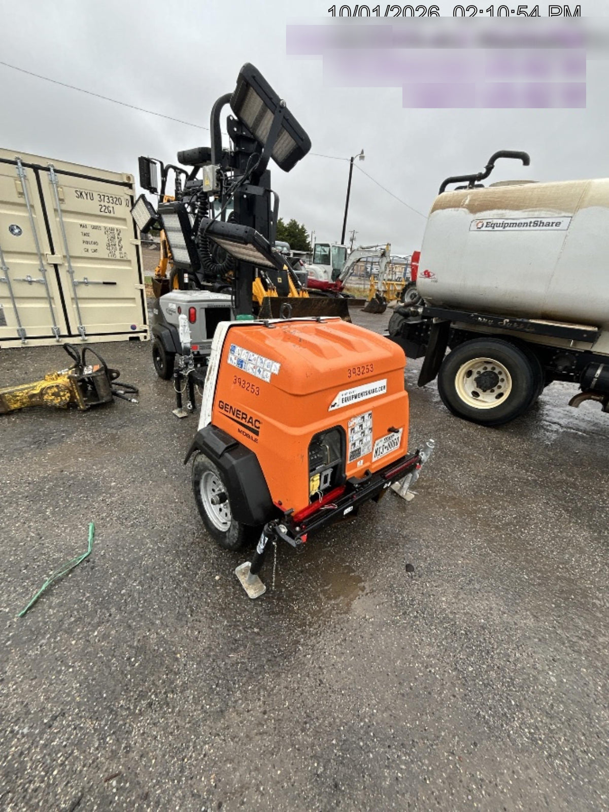 2024 Generac MLT2 Diesel, Flex Switch 120V Input, Powerzone Controller, 
(4) 320W LED Lights, 4kW Generator, 39.9 Gal Fuel Tank, 2" Ball, T3