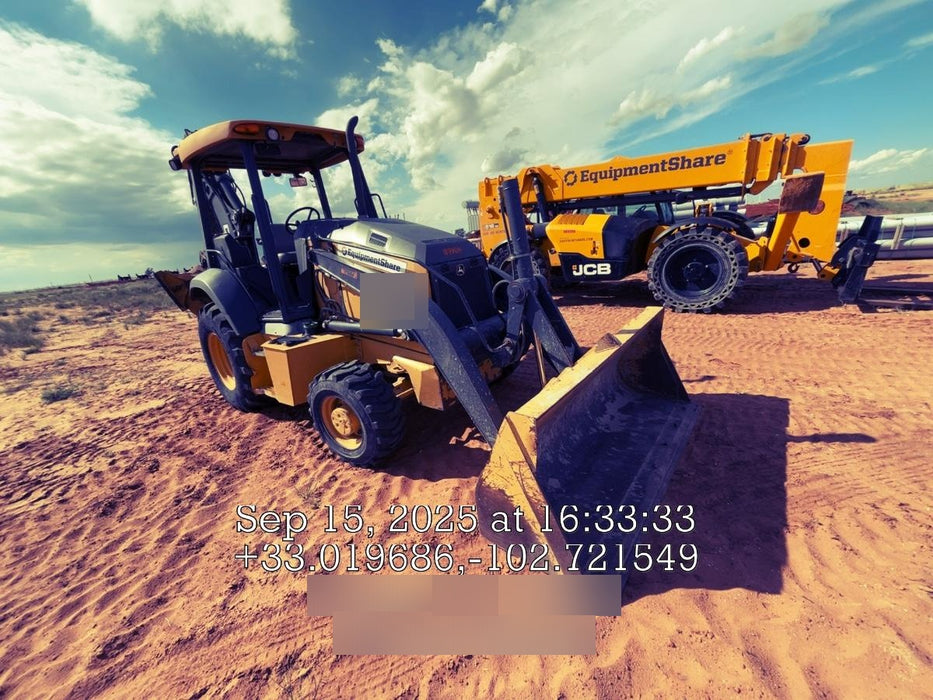 2020 John Deere 310LEP Canopy, 4WD, Standard Stick, Pilot Controls, 2 Way Hydraulics, TAG Manual QC