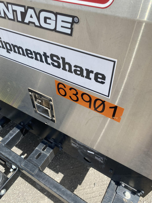 2019 Lincoln Electric Vantage 322 Welder Ready-Pak 3, Two wheel trailer, Fender and Light kit, Cable Rack