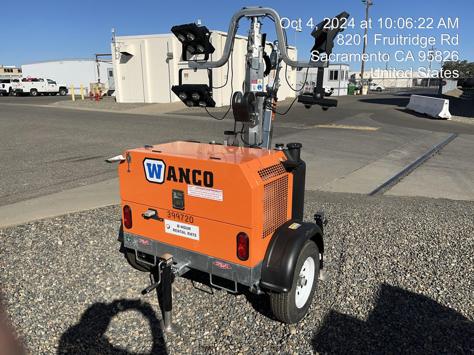 2024 Wanco WLTT-4MM4K Diesel, Deep Sea Controller, Shore Power Plug, Auto Start, (4) 350W LED Floodlights, 4kW Generator, 60 Gal Fuel Tank, 2" Ball, T3