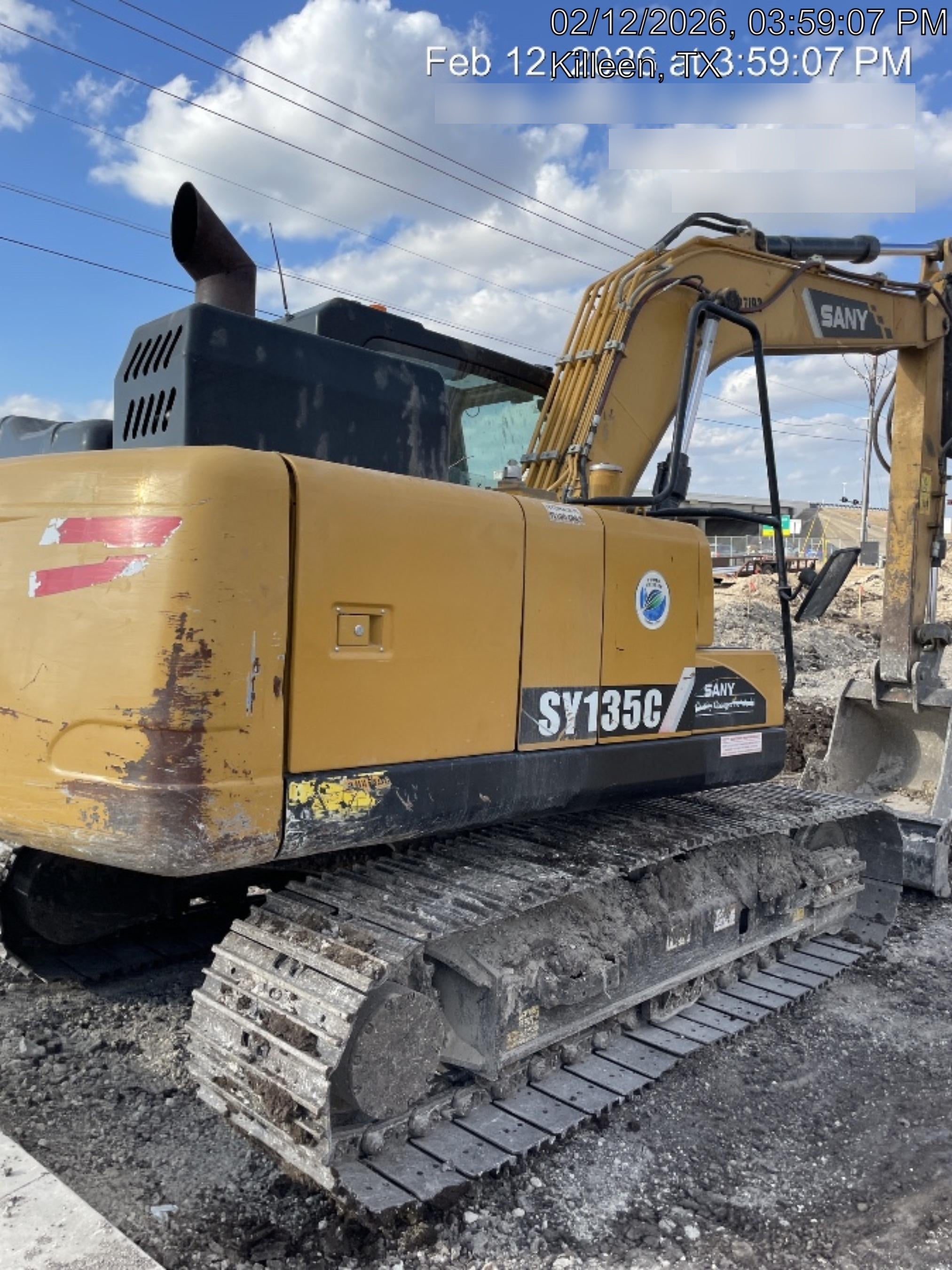 Sany SY135C SY135 Tier 4 - Cab, Hydraulic QC,  Buckets: 36" , Hydraulic Hammer 1,500 lb impact class