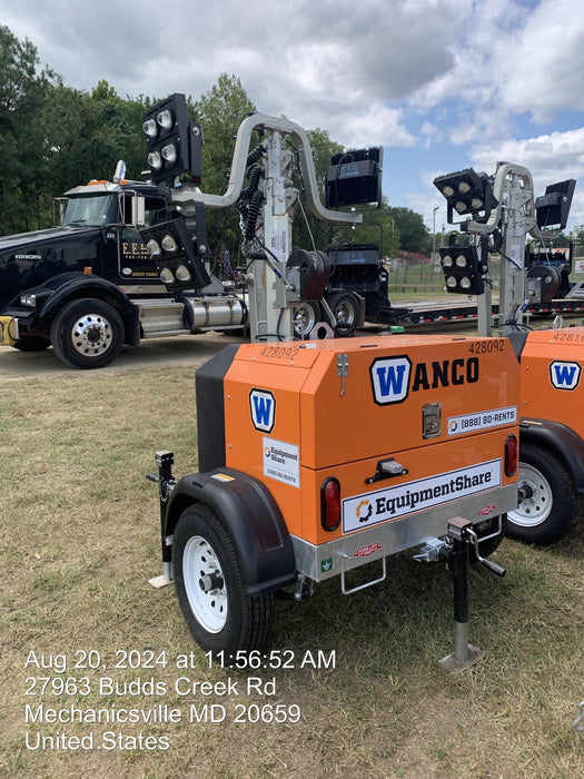 2024 Wanco WLTT-4MM4K Diesel, Deep Sea Controller, Shore Power Plug, Auto Start, (4) 350W LED Floodlights, 4kW Generator, 60 Gal Fuel Tank, 2" Ball, T3