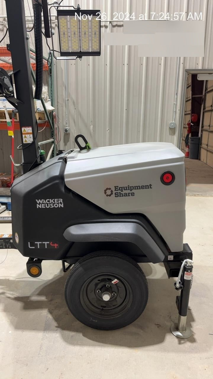 2024 Wacker Neuson LTT4 Diesel, Kohler KDW702, Deep Sea Controller, Auto Start, LED 320W, Bypass Outlet, T3