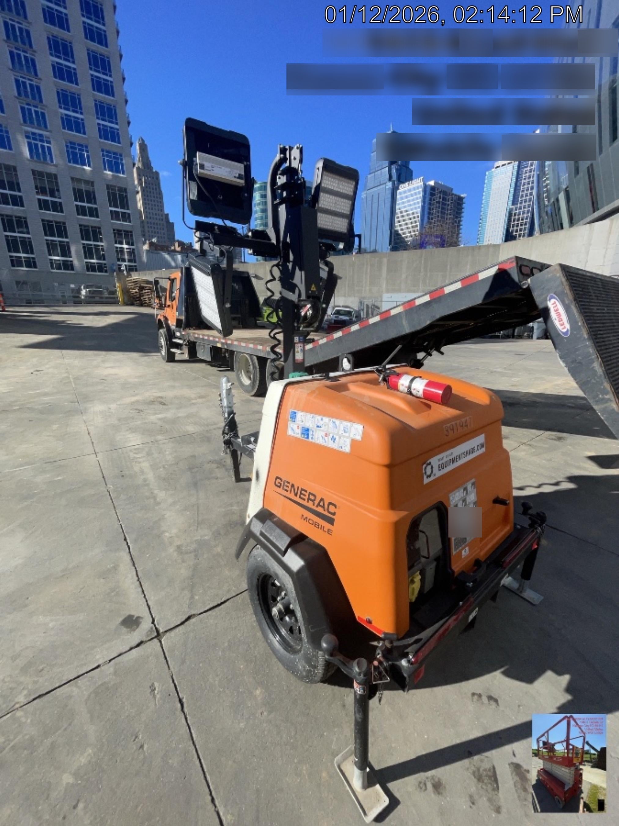 2024 Generac MLT2 Diesel, Flex Switch 120V Input, Powerzone Controller, 
(4) 320W LED Lights, 4kW Generator, 39.9 Gal Fuel Tank, 2" Ball, T3