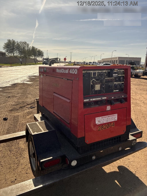 2022 Shindaiwa DGW400MDL Kubota D902 Engine, 23 HP, Dual Op Welder, Wire, Arc, Droop Stick, Tig, and CC Stick Functionality, Simulphase, 3 Phase and 1 Phase Gen Output, Single Axle NB Trlr, Slr Trckl Chrg 12V 12W, Fire Ext