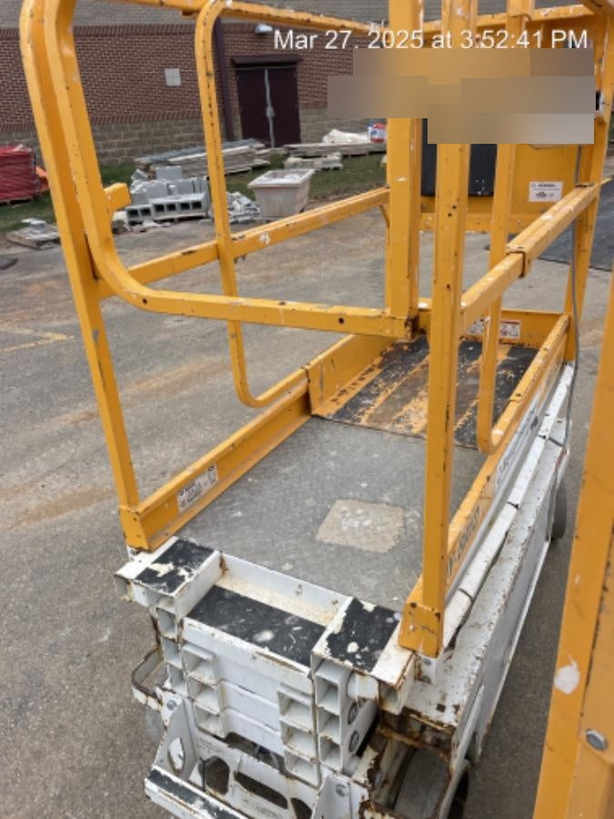 Custom Equipment HB-1430 <ul>
 <li>Hy-Brid Scissor Lift</li>
  <li>Platform capacity up to 670 lbs.</li>
  <li>Working height up to 20 ft</li>
  <li>Weighs under 1,700 lbs.</li>
  <li>Non-marking wheels </li>
</ul>