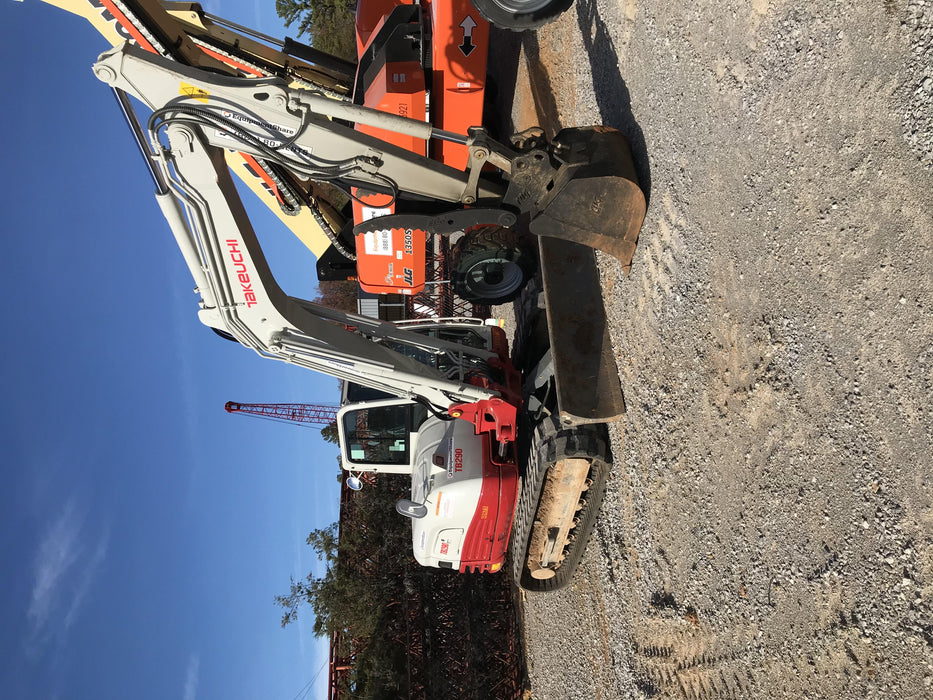 2019 Takeuchi TB290 Cab, AC, Rubber Tracks, Dozer Blade, Travel Alarm, Control Pattern Change Valve, Auxiliary Hydraulics w/18" Quick Coupler Bucket with teeth, 6.2 cu. ft. capacity/24" Quick Coupler Bucket with teeth, 8.6 cu. ft. capacity/36" Quick Coupler Bucket with teeth, 13.4 cu. ft. capacity, Quick Coupler, Hydraulic Thumb Installed