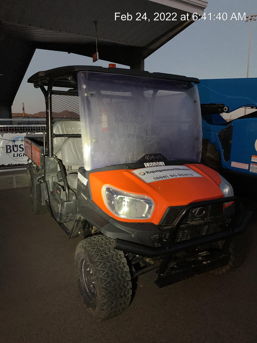 2021 Kubota RTV-X1140W-H Plastic Canopy, Windshield Acrylic Clear, LED Strobe Light, Wire Harness Kit, Back up Alarm