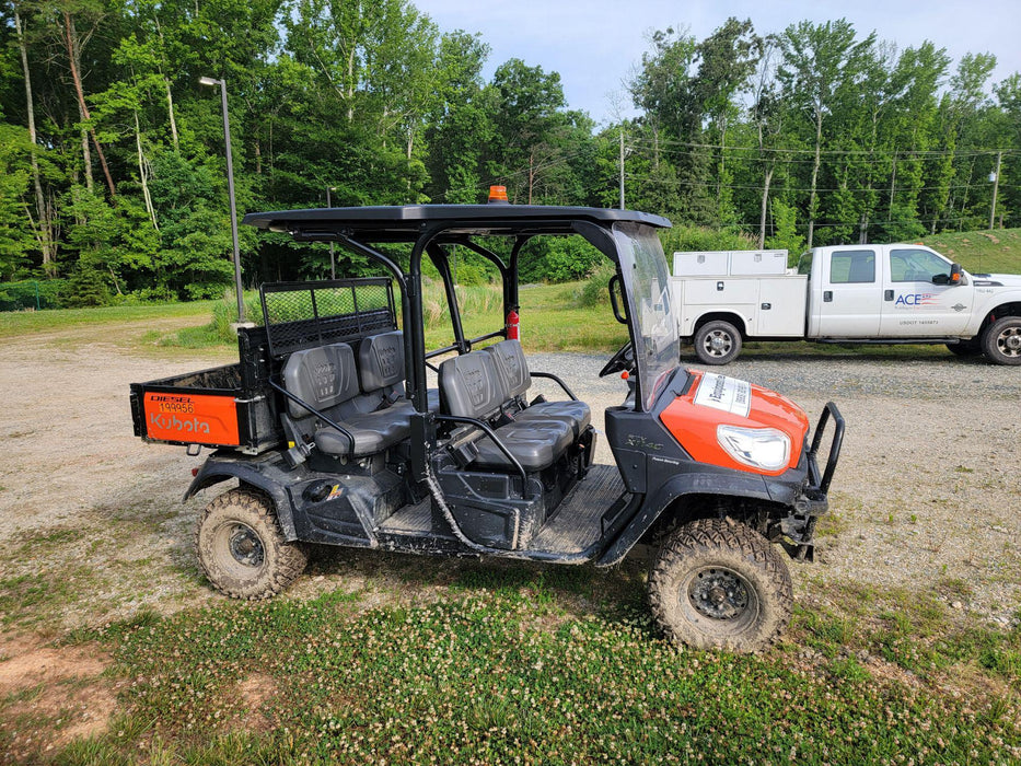 2022 Kubota RTV-X1140W-H Plastic Canopy, Windshield Acrylic Clear, LED Strobe Light, Wire Harness Kit, Back up Alarm