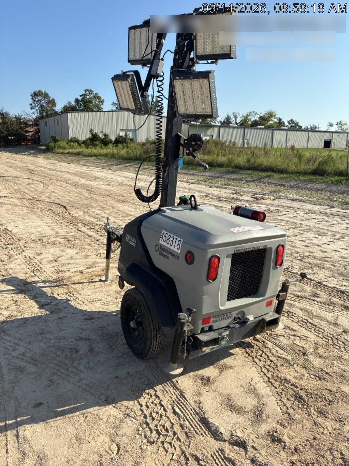 2024 Wacker Neuson LTT4 Diesel, Kohler KDW702, Deep Sea Controller, Auto Start, LED 320W, Bypass Outlet, T3