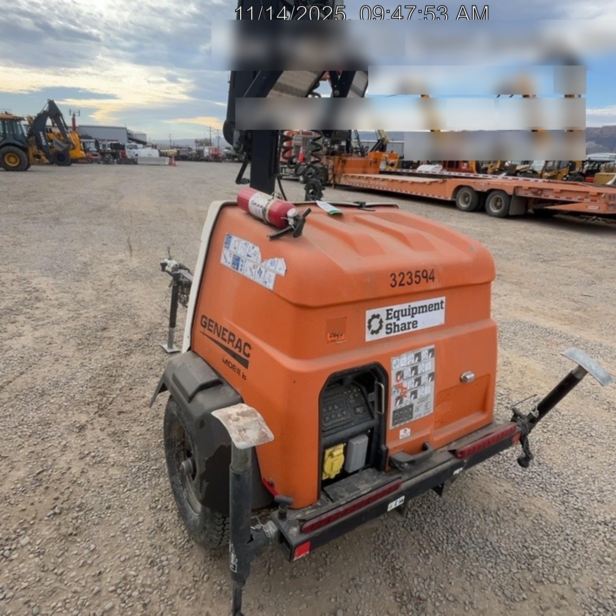 2023 Generac MLT2 Diesel, Flex Switch 120V Input, Powerzone Controller, (4) 320W LED Lights, 4kW Generator, 39.9 Gal Fuel Tank, 2" Ball, T3