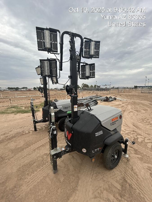 2024 Wacker Neuson LTT4 Diesel, Kohler KDW702, Deep Sea Controller, Auto Start, LED 320W, Bypass Outlet, T3