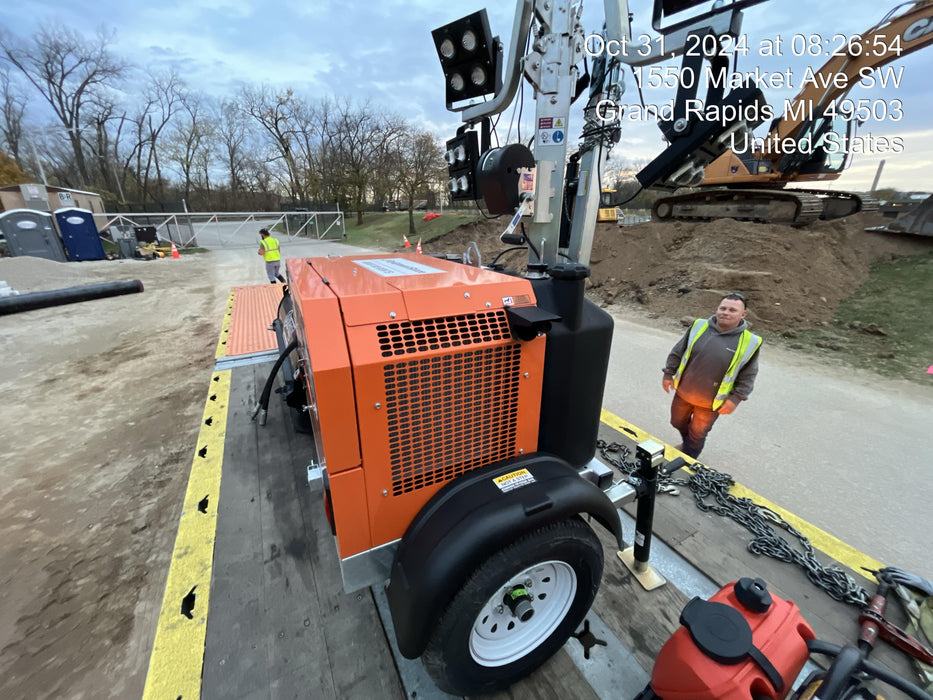 2024 Wanco WLTT-4MM4K Diesel, Deep Sea Controller, Shore Power Plug, Auto Start, (4) 350W LED Floodlights, 4kW Generator, 60 Gal Fuel Tank, 2" Ball, T3