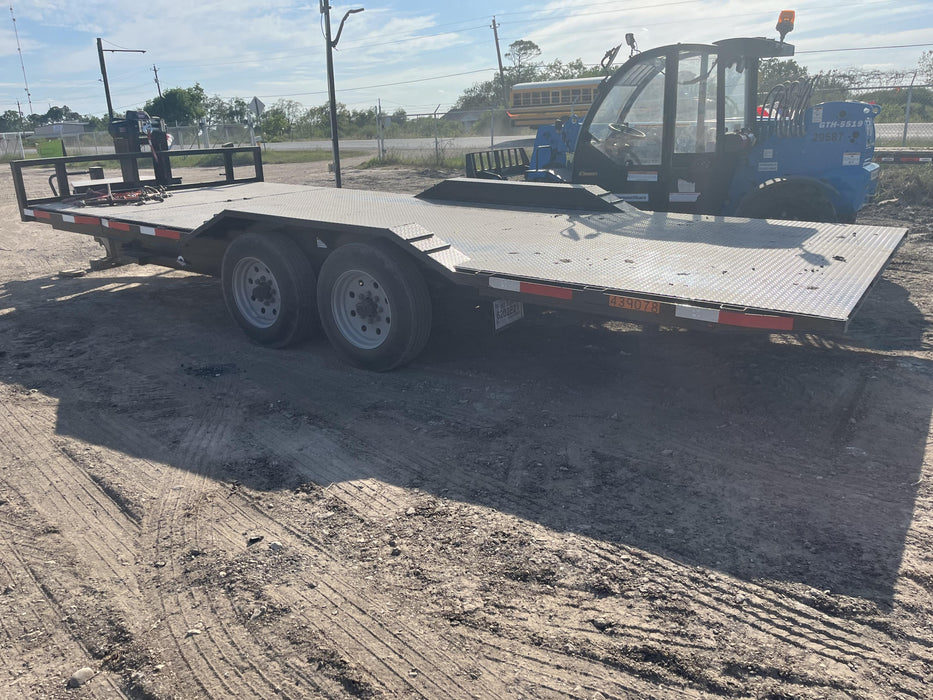 2024 TEXAS PRIDE TRAILERS 21' Lowboy Gravity Tilt Bed 14K Bumper Pull Trailer