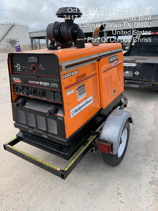 2022 Lincoln Electric Vantage 549X Crosslink Technology, Trailer Mounted, ES Decals, T3