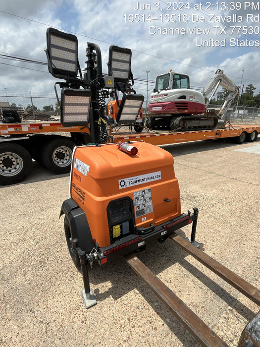 2023 Generac MLT2 Diesel, Flex Switch 120V Input, Powerzone Controller, 
(4) 320W LED Lights, 4kW Generator, 39.9 Gal Fuel Tank, 2" Ball, T3