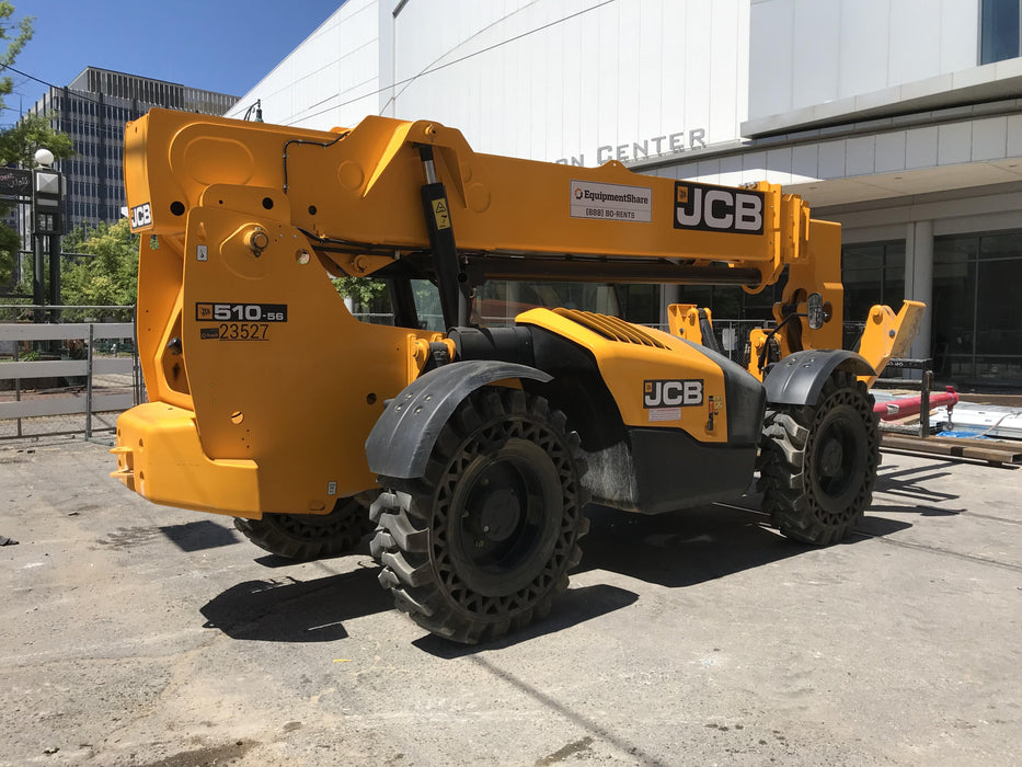 2018 JCB 510-56 JCB 510-56 74 HP w/Open ROPS, Beacon, Aux Hydraulics, Worklights, Solid Tires