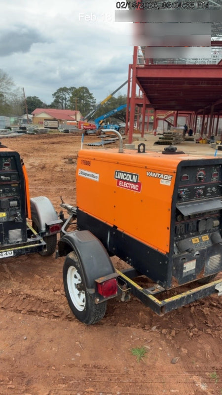 2021 Lincoln Electric Vantage 322 Vantage 322 Ready Pak 3 w/ Decals, ORANGE (includes trailer, cable rack, fender light kit) NO Telematics
