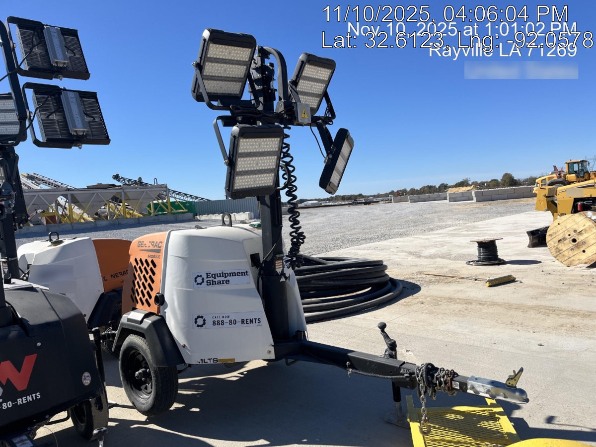 2024 Generac MLT2 Diesel, Flex Switch 120V Input, Powerzone Controller, 
(4) 320W LED Lights, 4kW Generator, 39.9 Gal Fuel Tank, 2" Ball, T3