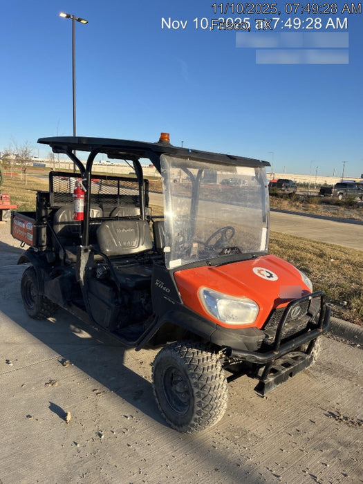 2022 Kubota RTV-X1140W-H Plastic Canopy, Windshield Acrylic Clear, LED Strobe Light, Wire Harness Kit, Back up Alarm