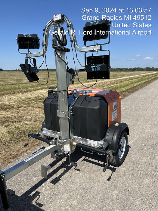 2024 Wanco WLTT-4MM4K Diesel, Deep Sea Controller, Shore Power Plug, Auto Start, (4) 350W LED Floodlights, 4kW Generator, 60 Gal Fuel Tank, 2" Ball, T3