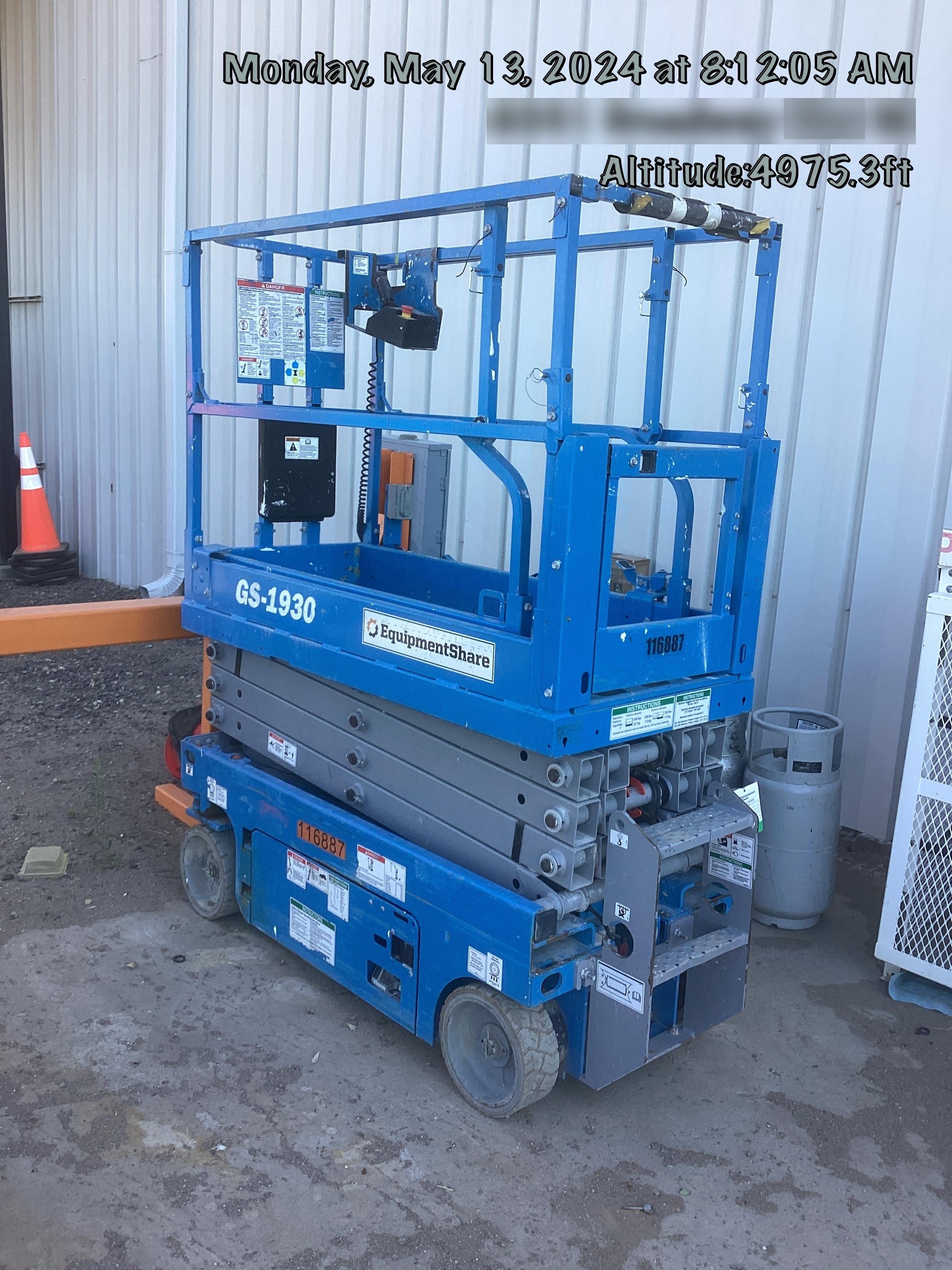 2020 Genie GS-1930 Solid Non Marking Tires, Beacon, Folding rails with half height swing gate