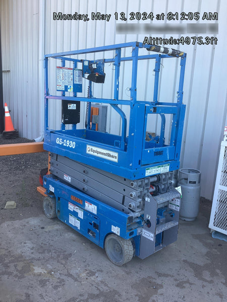 2020 Genie GS-1930 Solid Non Marking Tires, Beacon, Folding rails with half height swing gate