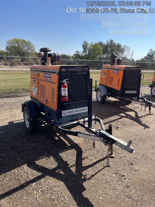 2021 Lincoln Electric Vantage 549X Ready Pak 3, ORANGE (includes trailer, cable rack, fender light kit)
