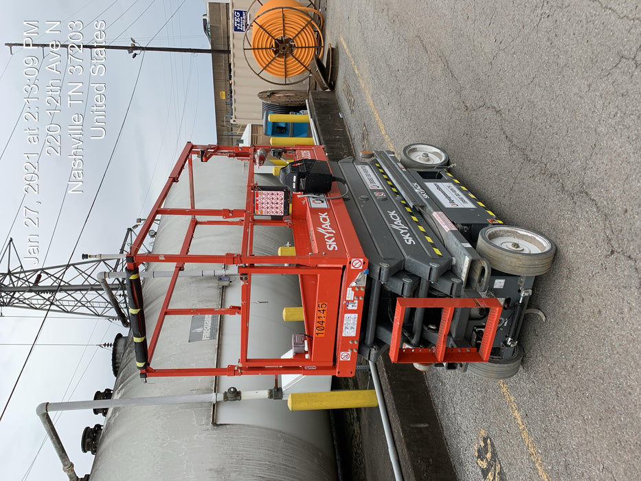 2020 Skyjack SJIII-3226 Solid NM Tires, Half height spring hinged entry gate, Dual Beacons