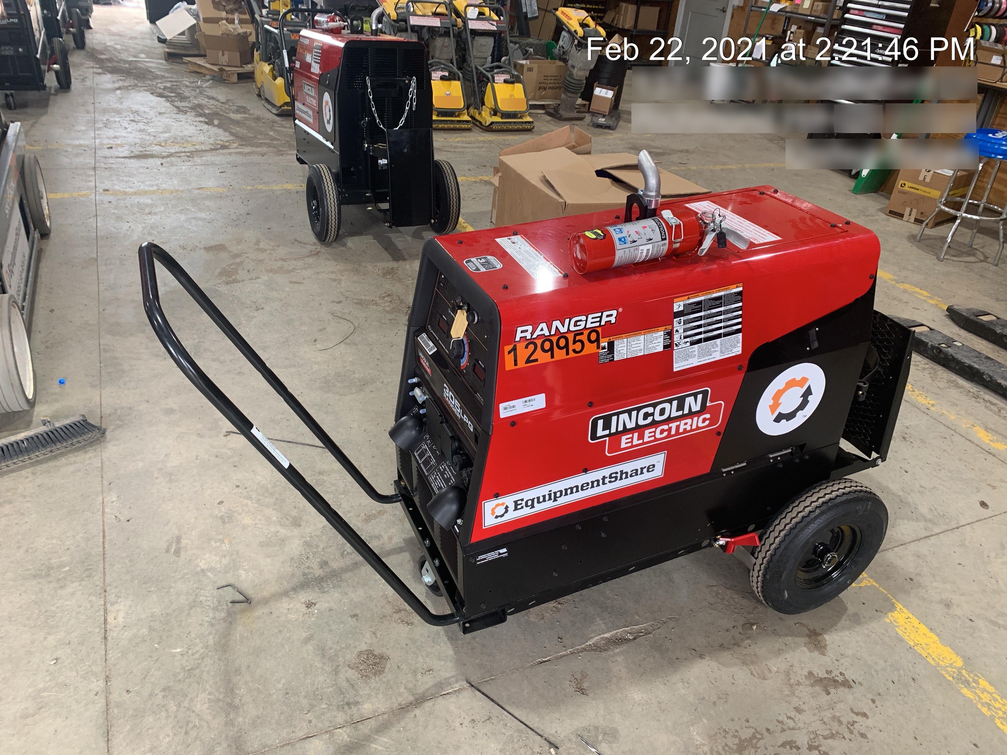 2021 Lincoln Electric Ranger 305 LPG K3430-1, Ranger 305 LPG, Undercarriage, Tank Holder & Strap, 10kw AC Gen, 25hp Kohler LPG Eng