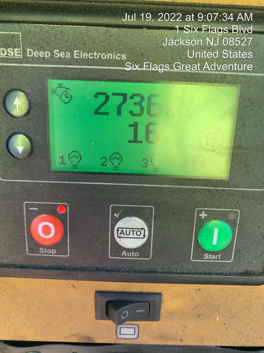 Allmand NLV3GR (4) LED Light Fixture 350W, 23' Vertical Mast, 3kW Prime, Towable, Deep Sea L401, Leveling Jacks, Yanmar T4F 5.8hp