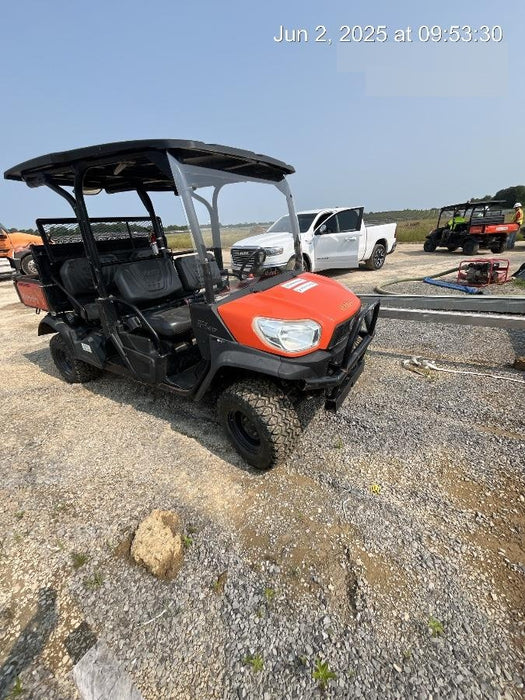 2022 Kubota RTV-X1140W-H Plastic Canopy, Windshield Acrylic Clear, LED Strobe Light, Wire Harness Kit, Back up Alarm