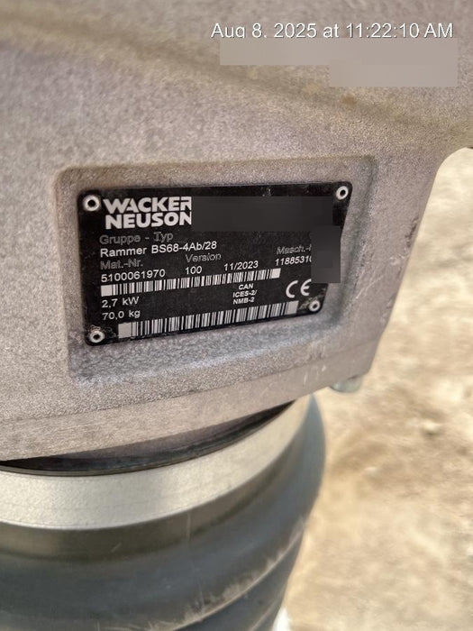 2024 WACKER NEUSON BS68-4Ab/28