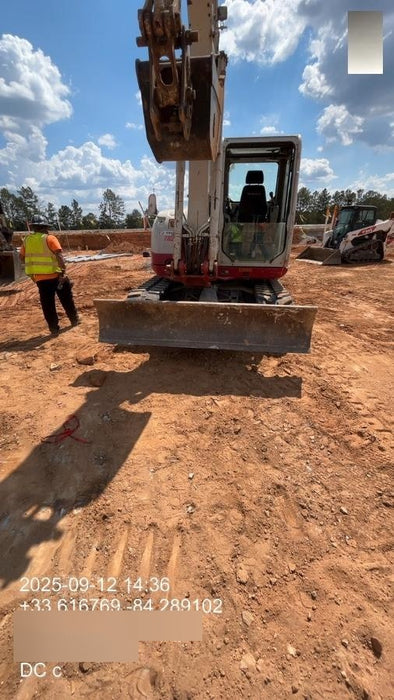 2019 Takeuchi TB290 Cab/Heat/AC Rubber tracks, Dozer blade, Travel alarm, Auxiliary hydraulics w/Manual QC, Hydraulic thumb, 18", 24", and 36" Buckets