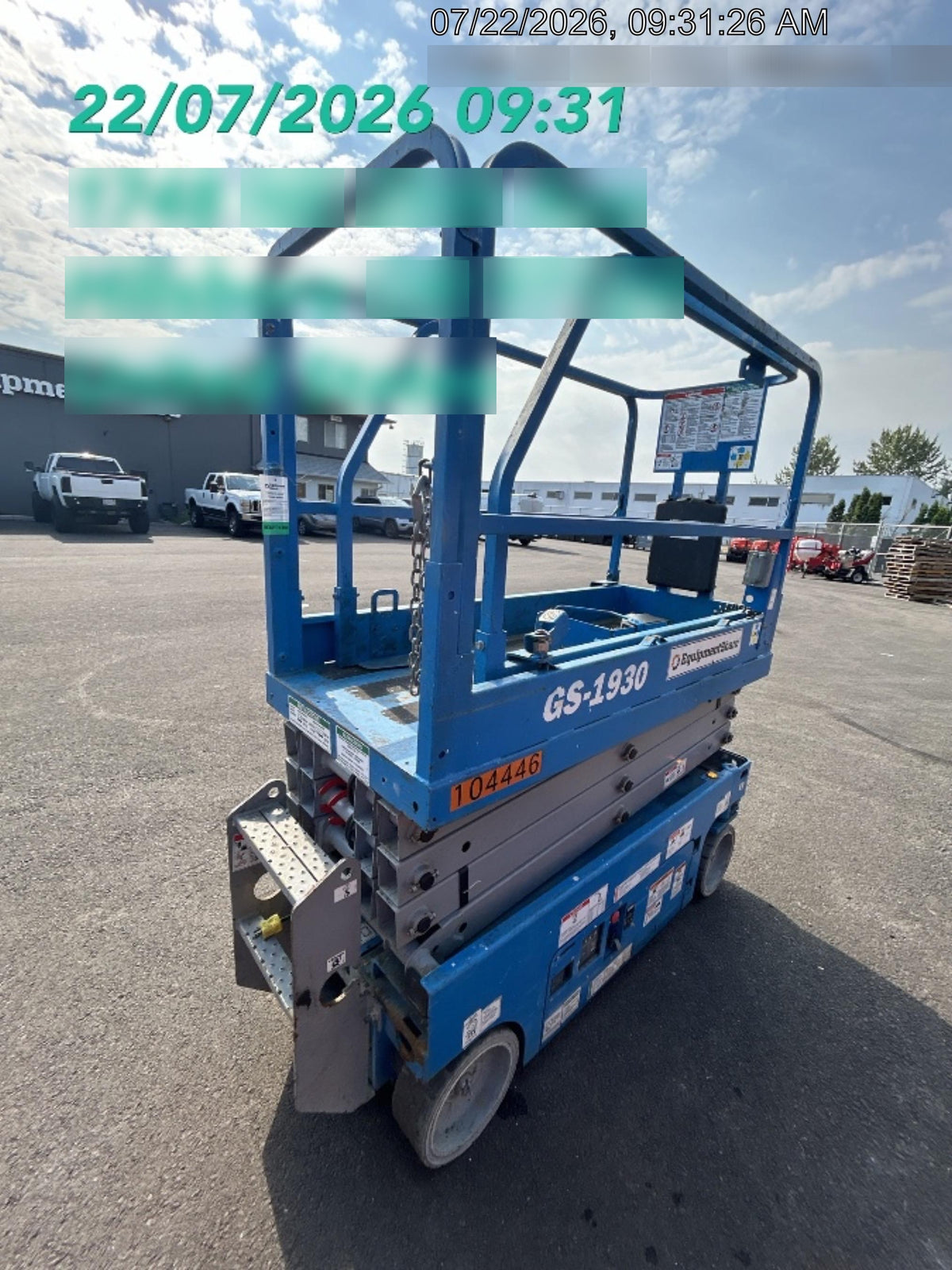 2020 Genie GS-1930 Standard Machine, 800W Inverter