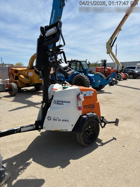 2024 Generac MLT2 Diesel, Flex Switch 120V Input, Powerzone Controller, 
(4) 320W LED Lights, 4kW Generator, 39.9 Gal Fuel Tank, 2" Ball, T3