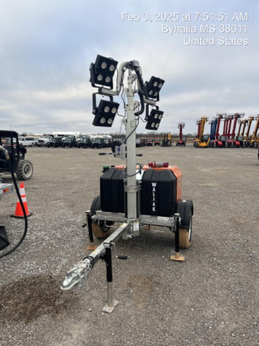 2024 Wanco WLTT-4MM4K Diesel, Mitsubishi L2E, 9.0HP @1800 rpm, Deep Sea Controller, Shore Power Plug, Auto Start, (4) 350W LED Floodlights, 4kW Generator, 60 Gal Fuel Tank, 2" Ball, T3